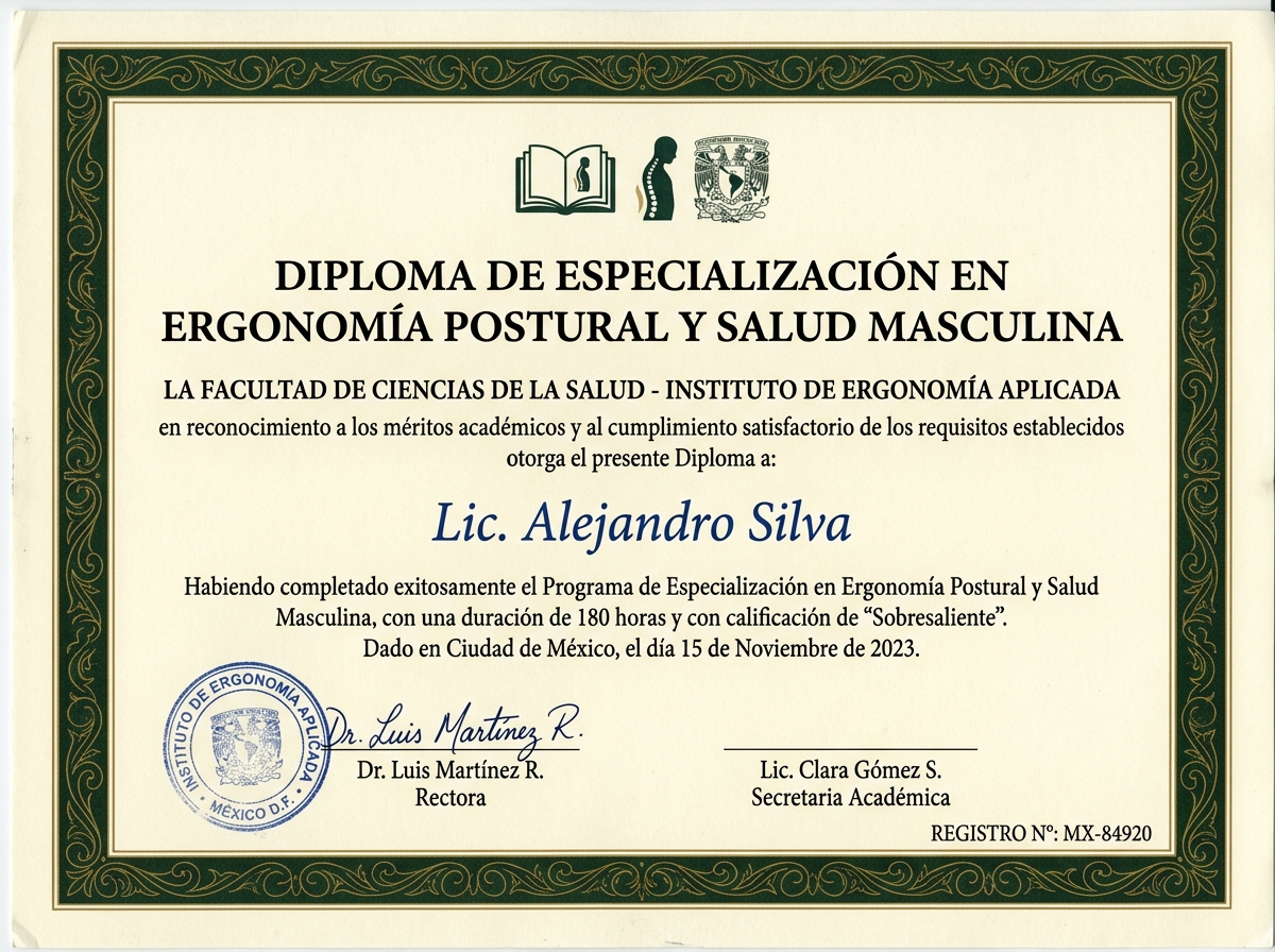 Acreditación en Ergonomía y Reeducación Postural